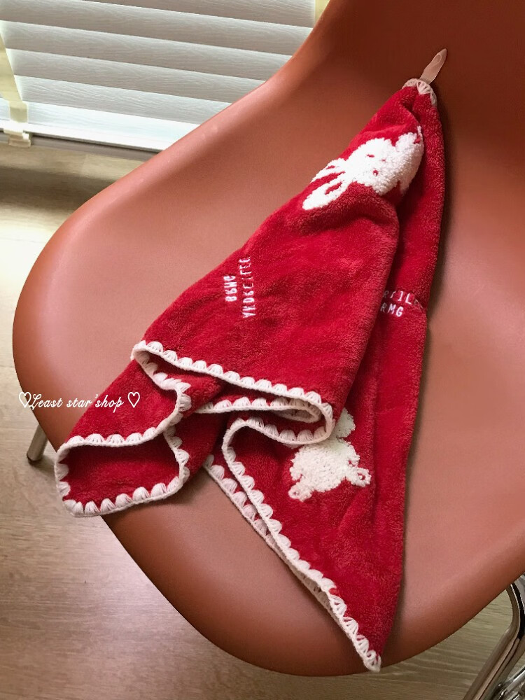 创京懿选浴巾情侣款一对可爱兔子洗澡女毛巾速干吸水裹巾红色结婚毛巾