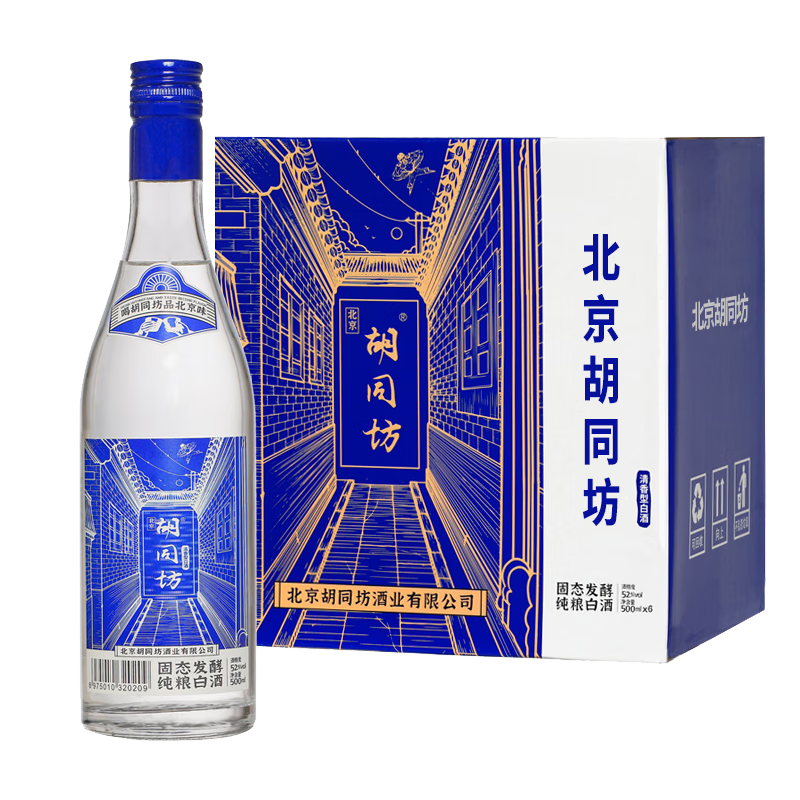 ��ͬ�� �����ż���������ͷ 52�� �����Ͱ׾� 500ml*6ƿ85.9Ԫ