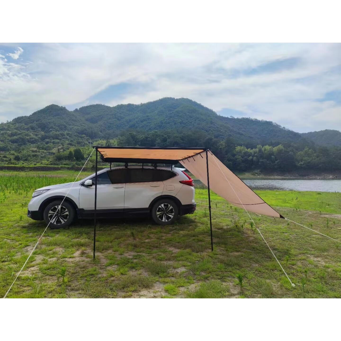 猛将兄汽车天幕户外露营汽车天幕侧布车边帐篷侧布汽车遮阳棚配套防风