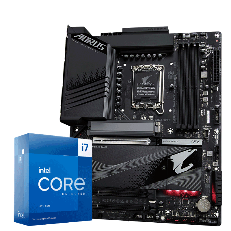 技嘉(GIGABYTE)主板CPU套装 Z790 AORUS ELITE AX+i7-13700KF 处理器 板U套装
