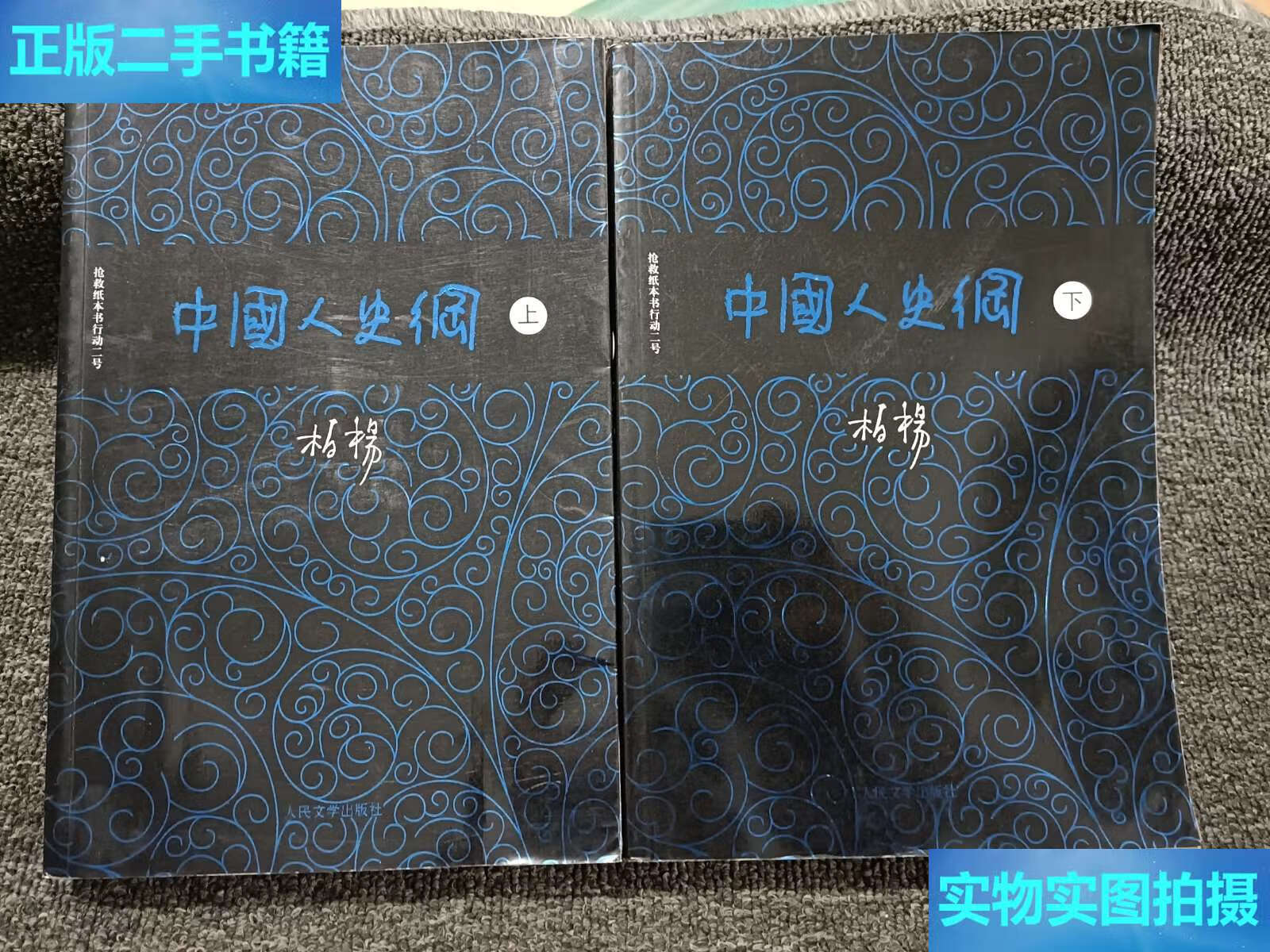 【二手9成新】中国人史纲(全二册)柏杨 /柏杨 人民文学