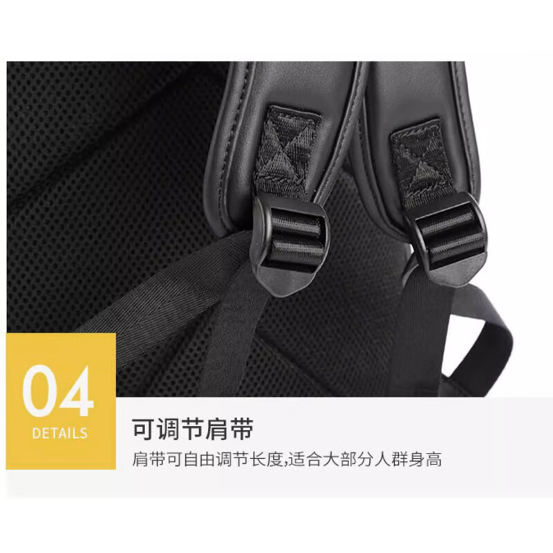 Walker Shop【品牌精选】男士双肩包男商务牛皮旅行包大容量书包电脑包背包男 雅致黑【京仓发货/礼盒包装】 30*16*45