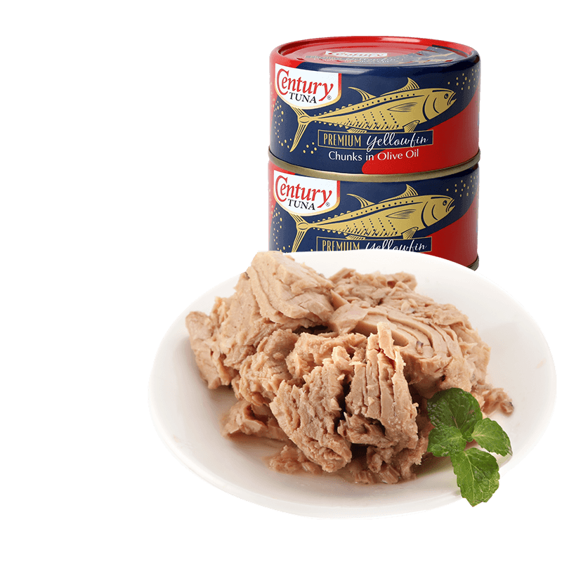 鲜得味橄榄油浸黄鳍金枪鱼罐头 菲律宾原装进口   红罐 184g*5罐