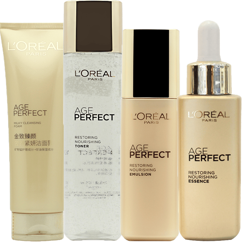 欧莱雅(loreal) 金致臻颜奢养活肤水精华洁面乳乳液面霜 洁面 活肤水