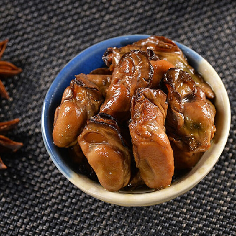 宜享健康出口麻辣生蚝罐头 红烧烟熏牡蛎罐头 生蚝罐头 海 135g*1盒大