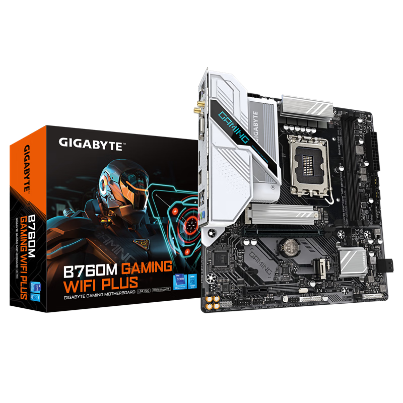 技嘉B760M GAMING AC魔鹰/ D2H/DS3H支持12代/13代酷睿处理器电脑主板 B760M GAMING WIFI PLUS 魔鹰