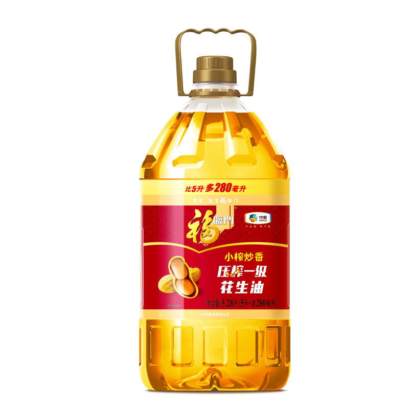 福临门小榨炒香花生油 5.28L