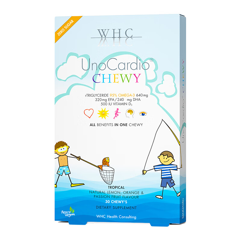 WHCС���˶�ͯ���Ϳɾ׽��ߴ�DHA Omega3 �����Գ�ζ����30Ƭ 30��*1�� 189Ԫ