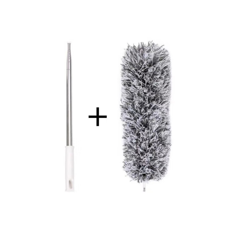 洋臣除尘掸子鸡毛掸家用车用可伸缩鸡毛掸子伸缩灰尘刷除尘掸子可伸缩 可伸缩2.8米【1个装】颜色随机