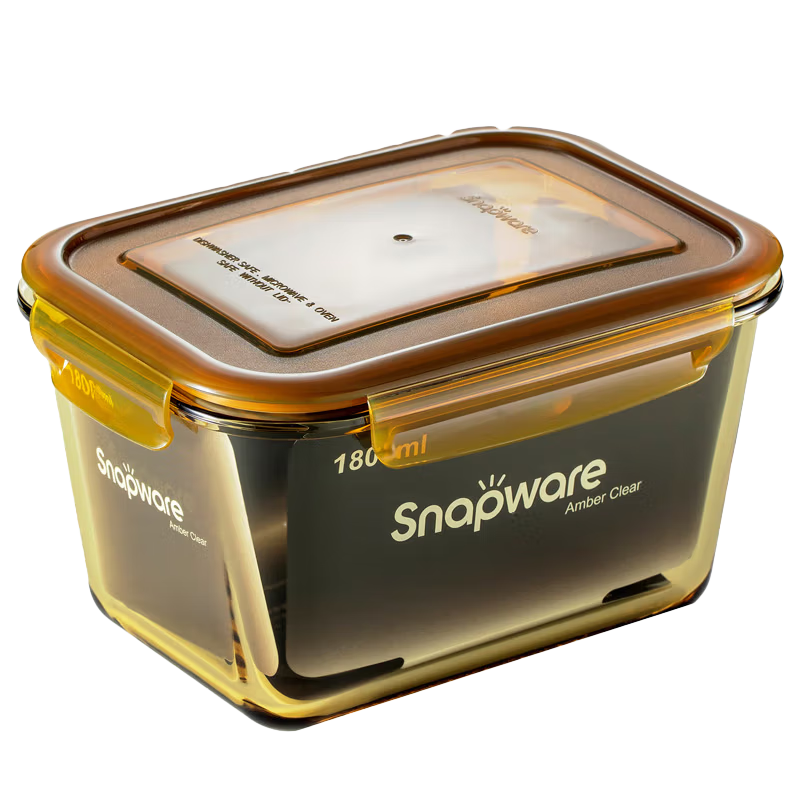 康寧1800ml大容量玻璃飯盒 耐熱玻璃保鮮盒便當盒密封盒儲物罐 1800ml保鮮盒