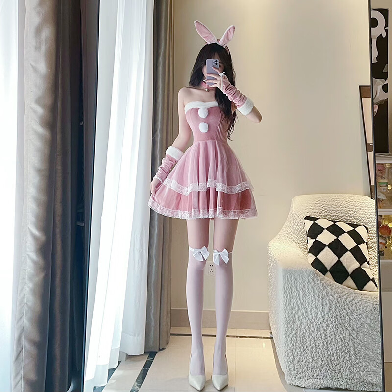 cosplay粉色可爱兔女郎兔子装制服角色扮演性感网红主播变装cos服