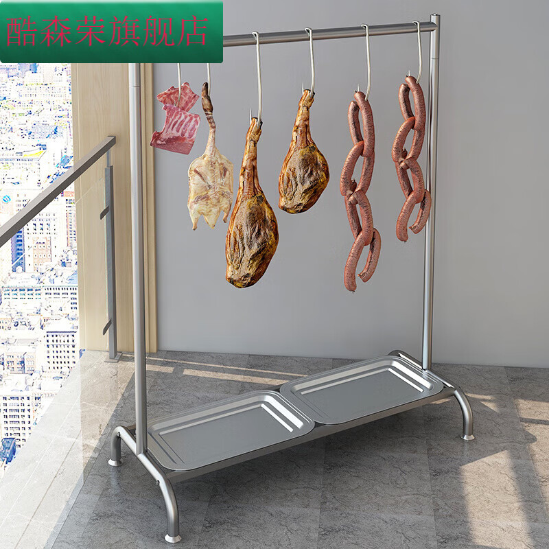 架子挂晒带鱼烧腊架烤鸭架烤鸡腊肉烤鹅晾鸭坯沥油水 不锈钢长74高130