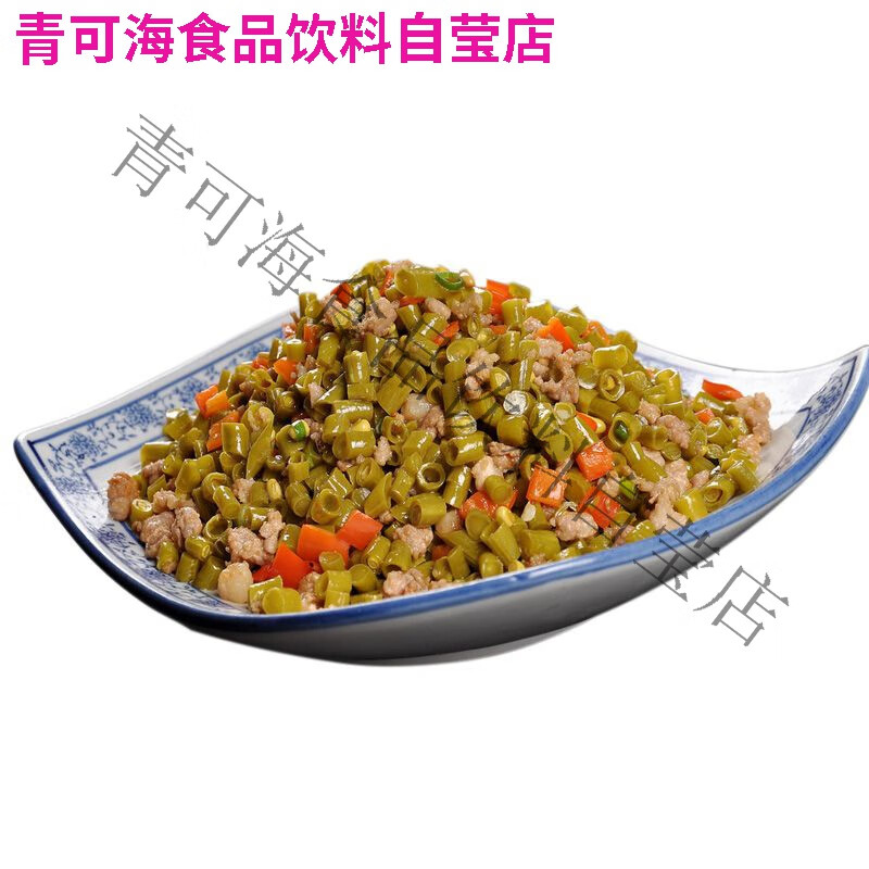 法思觅语特产手工腌制酸豆角下饭菜老坛酸豇豆泡菜酸辣咸菜350g 两瓶