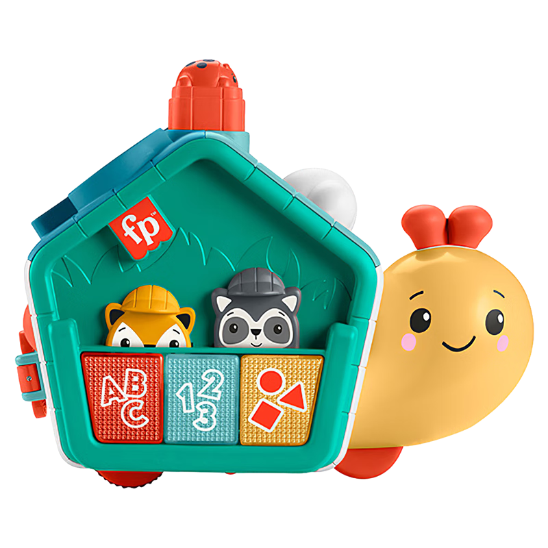 費雪（Fisher-Price）生日禮物數字顏色學(xué)習早教玩具學(xué)爬-2合1智玩學(xué)爬小蝸牛HNV62