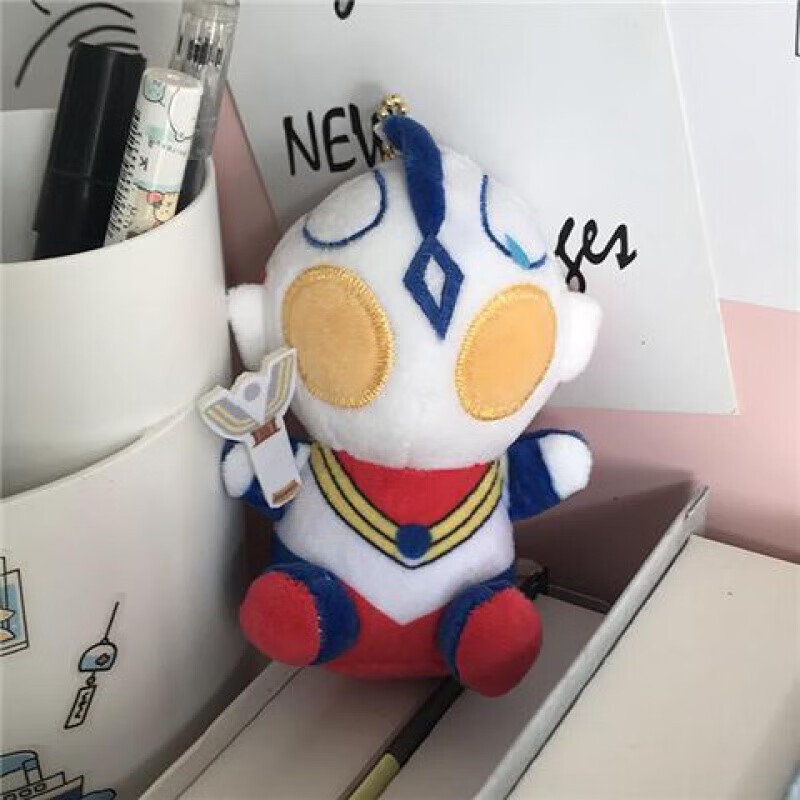 毛绒挂件公仔可爱迪迦赛罗超人书包挂饰玩偶钥匙扣生 迪伽凹凸曼挂件