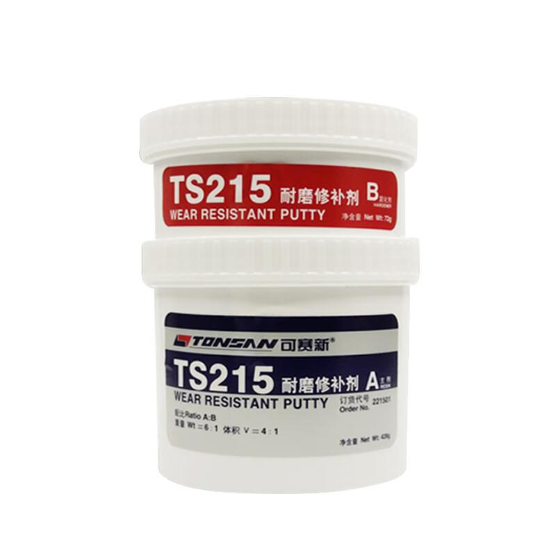 可赛新ts216 215 218耐磨修补剂工业防护图层胶水颗粒胶500g 215 黑色