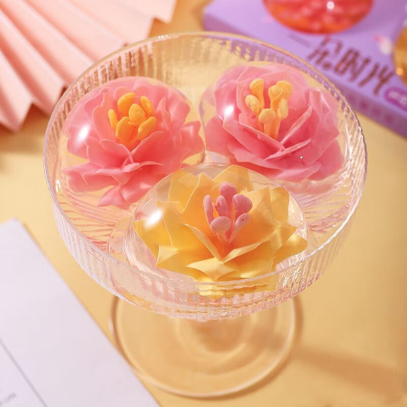 得人如魚(derenruyu)纤花果冻鲜花创意造型水果味大礼包宿舍儿童小孩