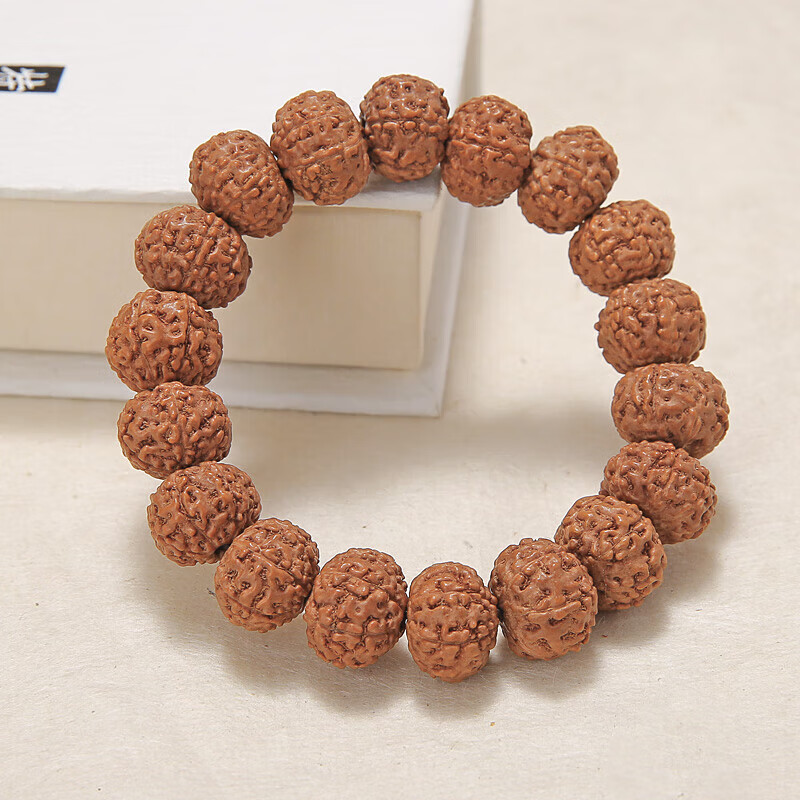 美芙仁尼泊尔七瓣7瓣飞碟金刚菩提子手串矮桩  战国红手链 七瓣飞碟