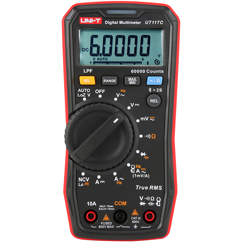 优利德（UNI-T）UT117C 万用表高精度蓝牙万能表真有效值电压电流表家用电工维修