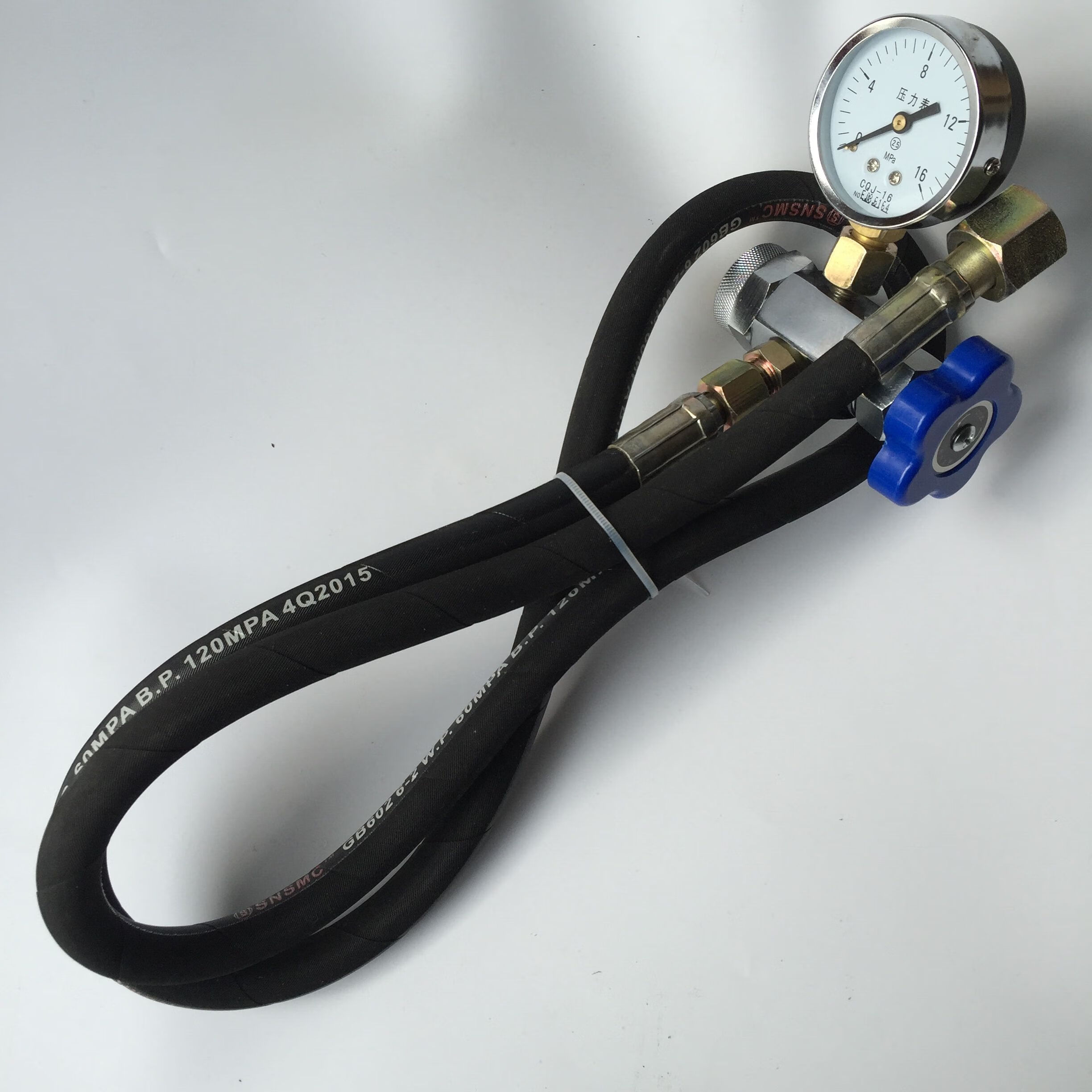 博诺格液压蓄能器充气工具qc12y剪板机充氮气工具cqj-16/25/40mpa开关