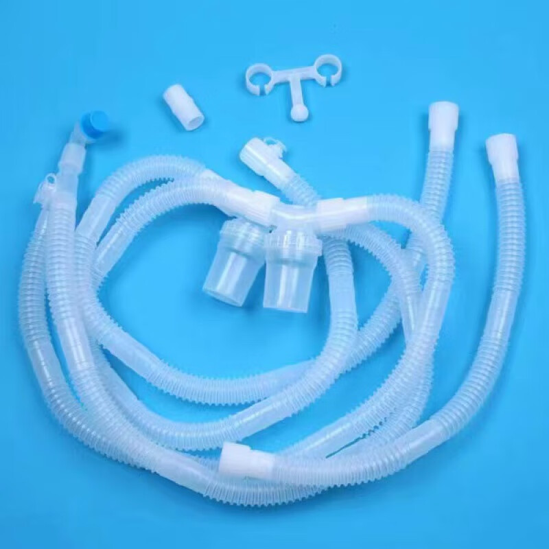 医用呼吸机管路英仕有创呼吸机回路双管一次性呼吸机回路通用