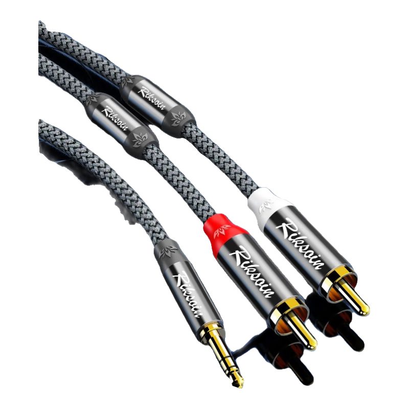 Riksoin�׿�ɭ3.5mmת˫������Ƶ��2RCA һ�ֶ����ͷ���Թ������߱ʼǱ��ֻ����Ե��������������书�� ���Ż����߼��ҡ�������+�߱����������� 2.4m
