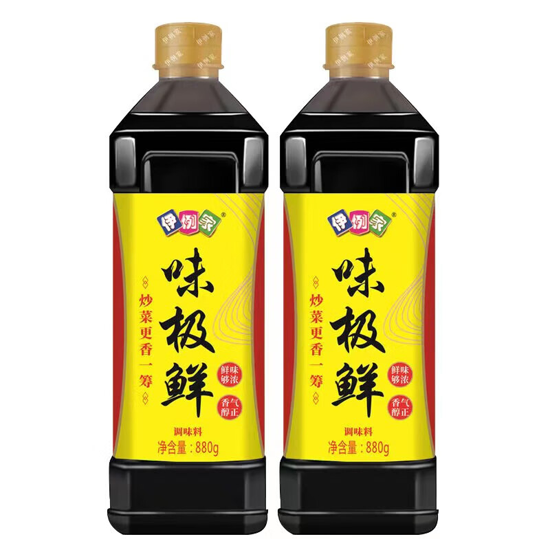 伊例家味极鲜调味料厨房调味炒菜凉拌增鲜调味品 2瓶装