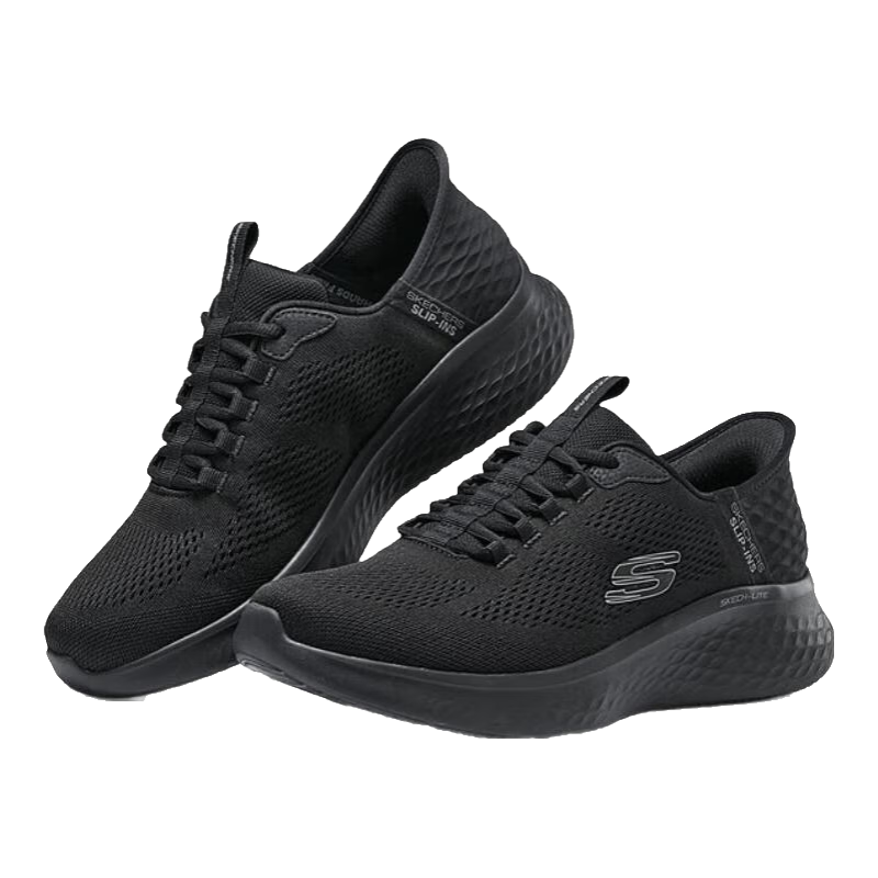 ˹���棨Skechers������Ьح����Ь��Ůͬ���¿�͸����㽡���ܲ�Ь�˶�Ь �п�-ȫ��ɫ/BBK 42 281.4Ԫ