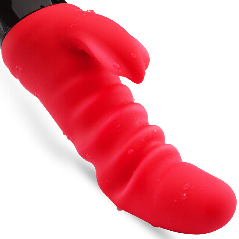 U-JAY 震动棒女用自慰器全自动变频伸缩AV棒防水按摩棒成人情趣性用品 红色
