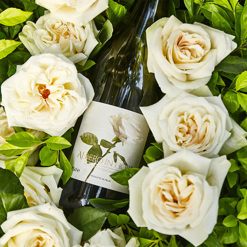 壹树花玫瑰荔枝香葡萄酒 意大利进口馥意琼瑶浆半干白葡萄酒 荔枝酒