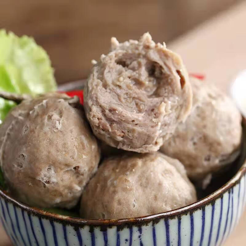 思华梦潮汕牛肉丸潮州牛筋丸火锅丸子关东煮麻辣烫食材500g方便速食