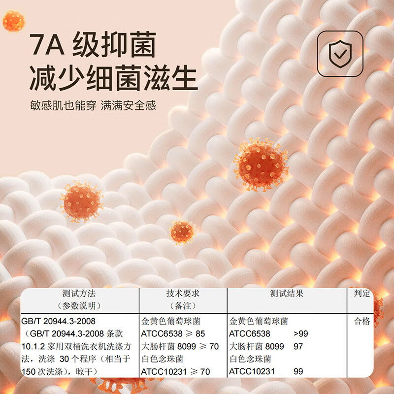 芬腾可安保暖内衣女【7A抑菌肌底衣】美体束腰堆堆袖套装打底秋衣裤薄 灰紫 XL