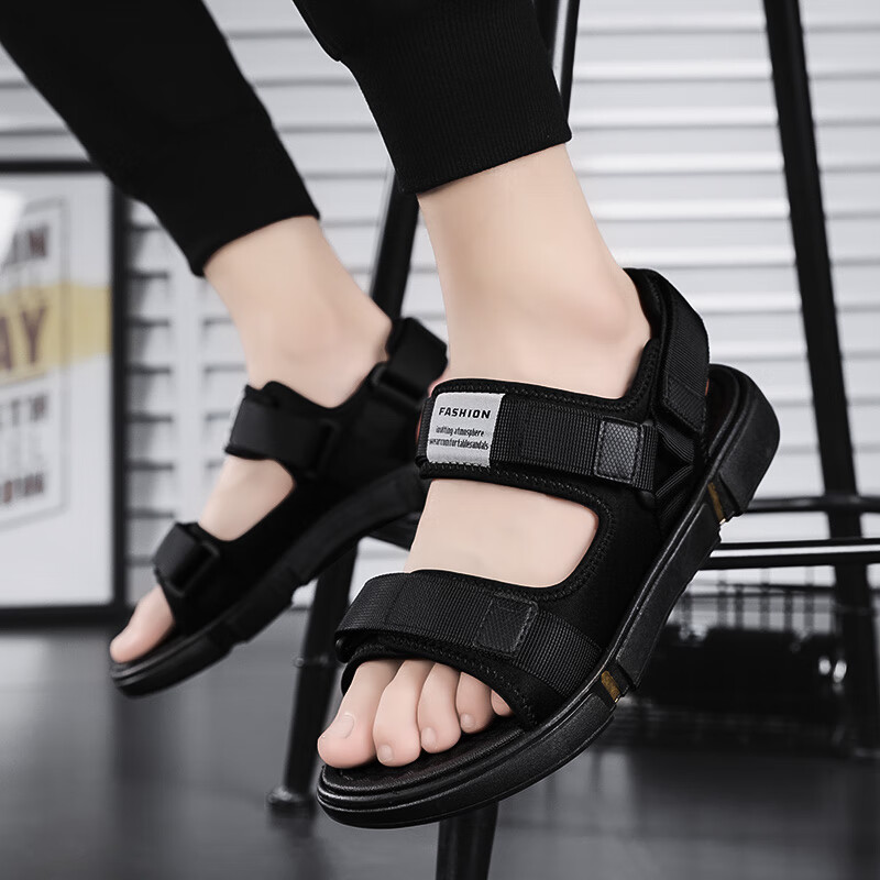 hawit青少年初中生易穿脱凉鞋男生谅鞋夏运动防滑软底耐磨外穿凉拖