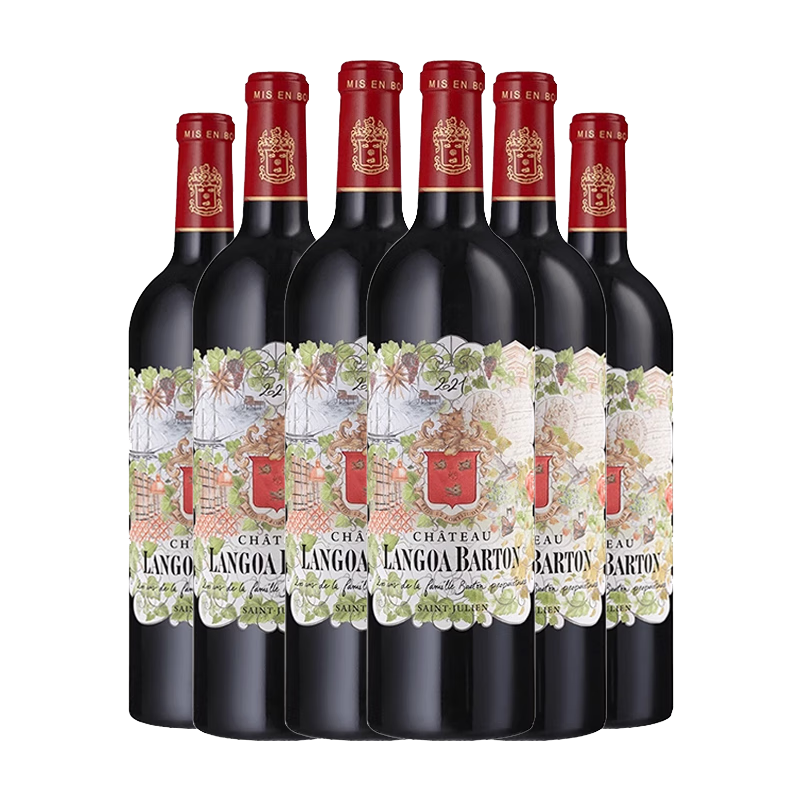 朗歌巴顿酒庄（Chateau Langoa Barton）正牌干红葡萄酒2021年750ml*6瓶 进口红酒名庄送礼 冰袋配送