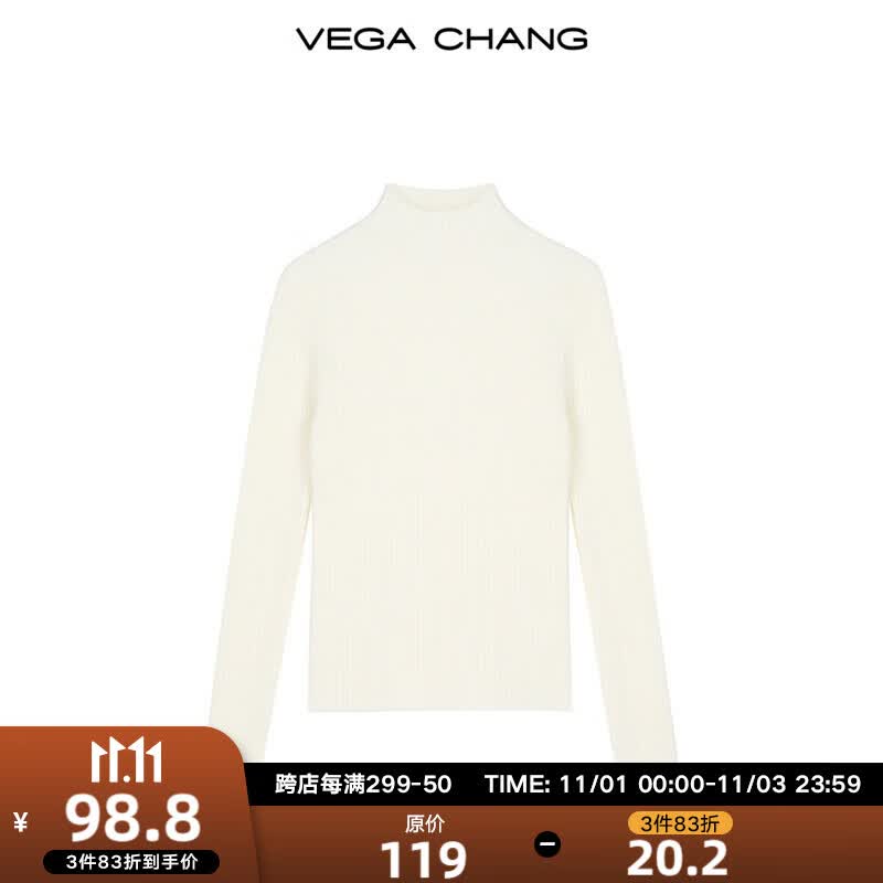 VEGA CHANG【仿貂绒打底】软软糯糯JU保暖  加厚绒针织毛衫女冬 浅米杏 均码怎么样,好用不?