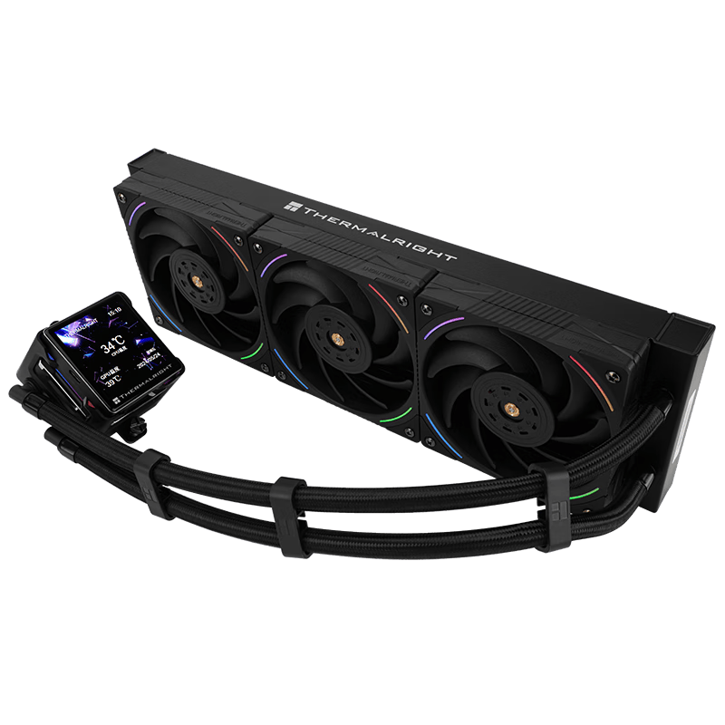 利民（thermalright）Elite Vision 360 ARGB BLACK 精英视界 一体式水冷散热器 IPS液晶屏 EV360 ARGB BLACK