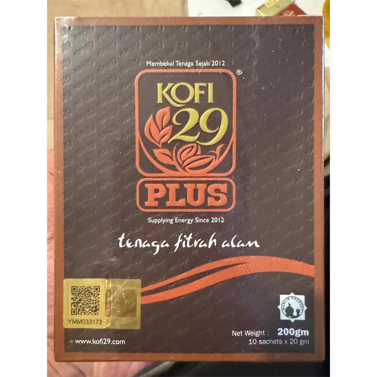 男士Kofi29 PLUS加强版 东革阿里草本咖啡 29咖啡 马来西亚代购 1盒10包 20g/包 京东折扣/优惠券