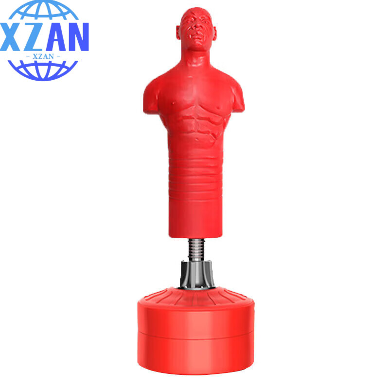 XZAN宣泄减压橡胶假人 不倒翁散形拳击架 沙包 红色 G150(内置) 红色