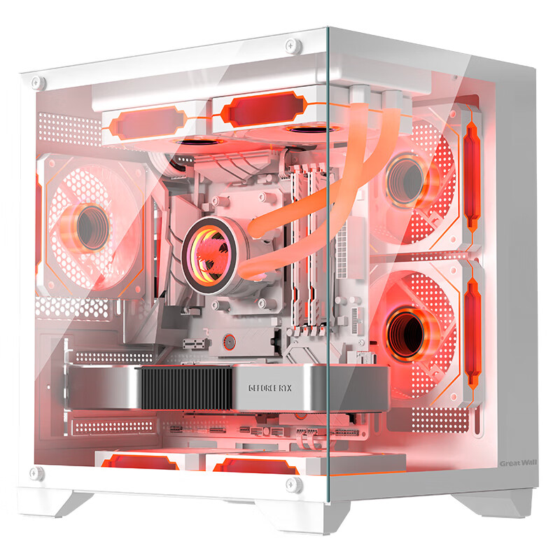 ���ǣ�Great Wall���ӽ�S1W Mini��ɫ���������䣨M-ATX/240ˮ��λ/˫�沣��/7����λ��