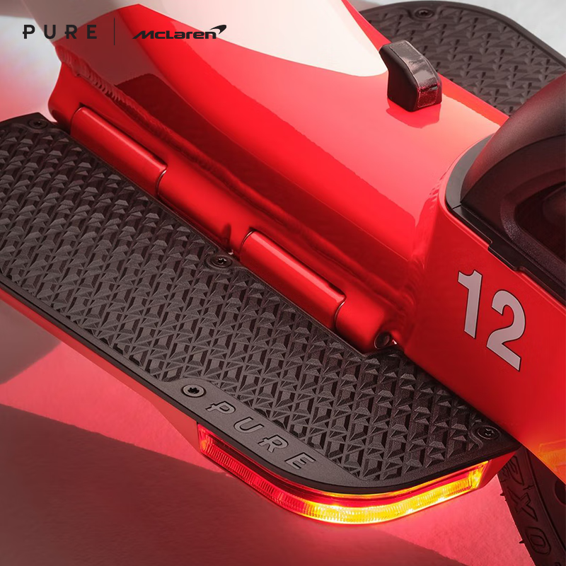 佩尚PURE x McLAREN合作款电动滑板车兰多诺里斯同款迈凯伦限量发售款 MP4/4 Special Edition 红白款