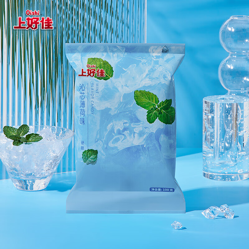 上好佳硬糖酸奶味100g/袋零食小吃休闲食品 薄荷味
