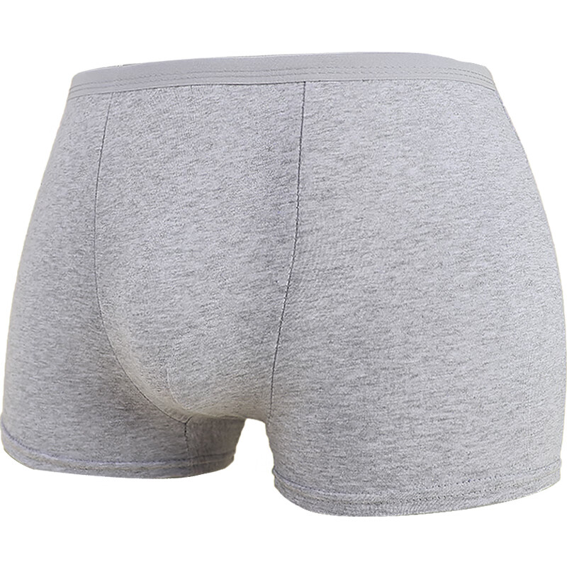 宰搂一次性内裤平角男士旅行出差纯棉无四角免洗男式大码内裤 纯棉款平角灰蓝24条 6XL适合220-240斤体重