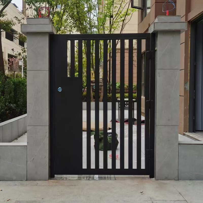 oeing庭院小门户外院子门花园别墅门围墙栅栏门防盗铁门入户单双开