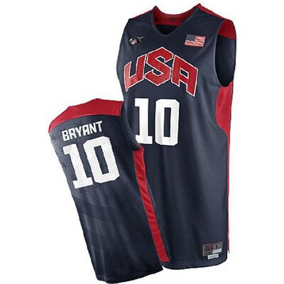 2008北京奥运会美国国家队男款篮10号kobe训练球衣梦八梦十篮球服