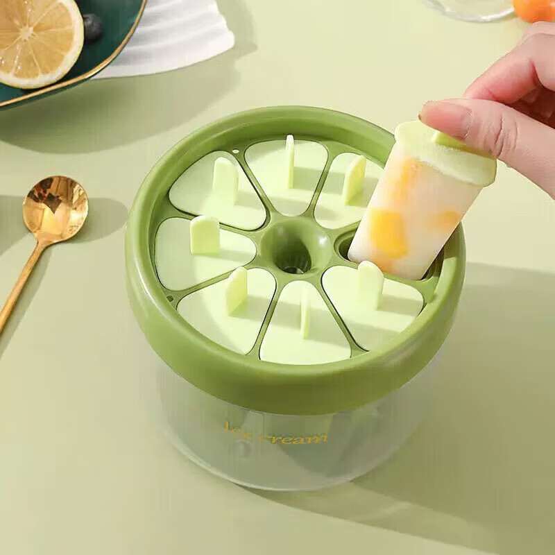 拜杰旋轉(zhuǎn)式雪糕模具冰淇淋冰塊模具DIY冰棍神器冰糕制冰棍冰棒模具t