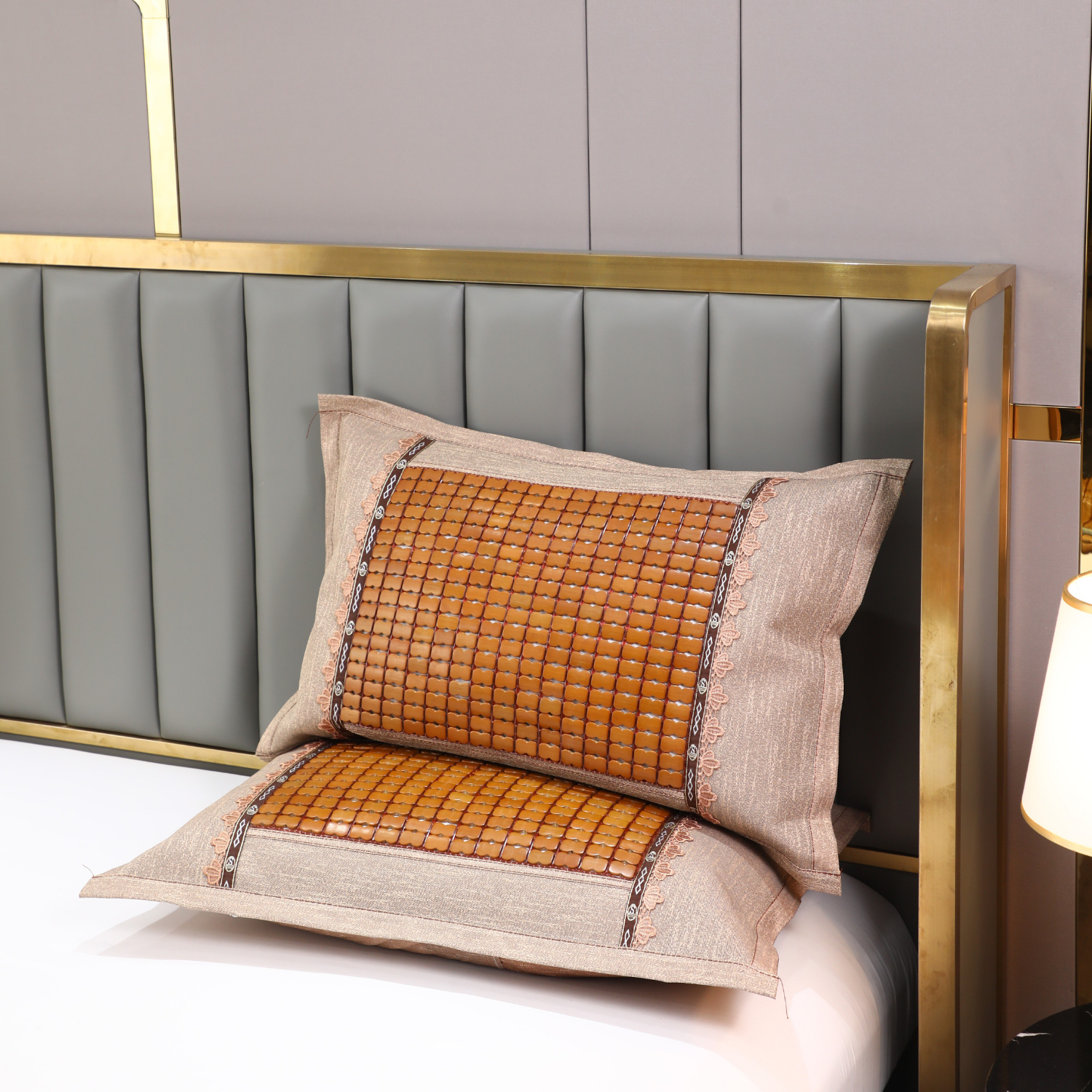 京会造麻将席枕头套枕套一对枕芯套枕芯套居家单双人夏天季床上枕头罩