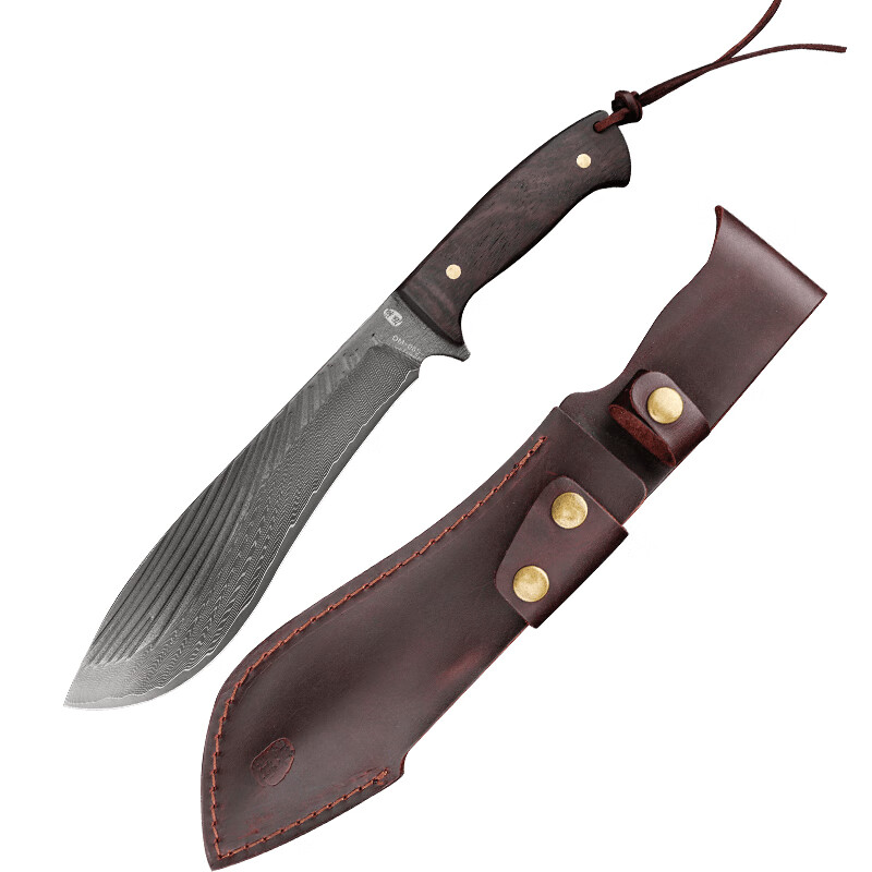 汉道户外砍柴刀一体龙骨开路开山排障刀丛林野外生存刀大马柳叶刀具