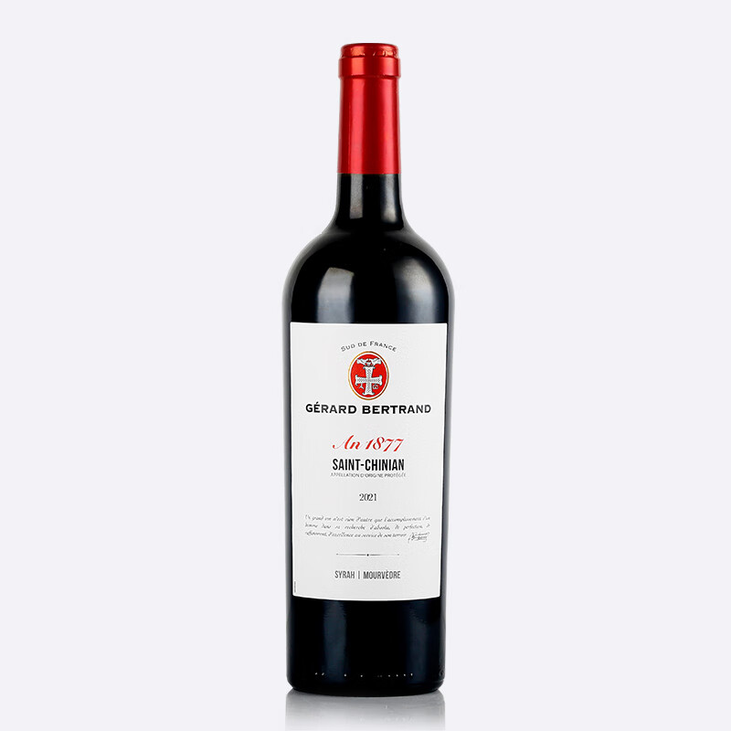 吉哈伯通法国原瓶进口传晟1877圣希尼昂干红葡萄酒750ml 干红