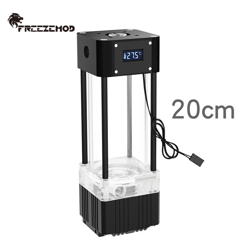 水冷pub-fs6wx水冷水泵一体式va液晶屏温显可调进出方向 pub-fs6wx