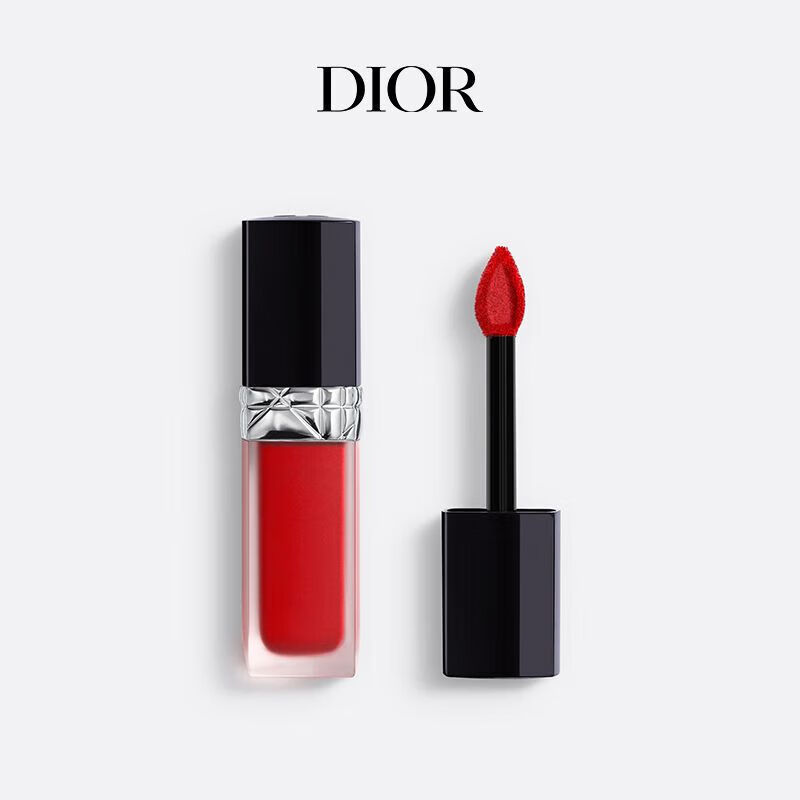 迪奥（Dior）烈艳蓝金锁色唇釉 999 传奇正红 持妆口红 生日礼物送女友